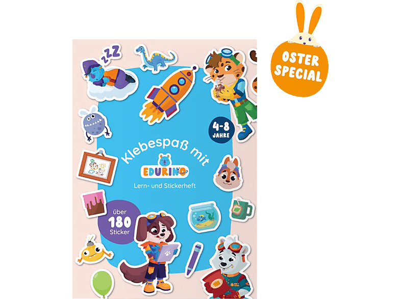 EDURINO Lern- und Stickerheft Stickeralbum Mehrfarbig von EDURINO