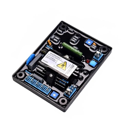 SX460 Automatischer Spannungsregler AVR-Reglerplatine for Dieselgenerator(SX460 Red Capacitor) von EDXFICDQ
