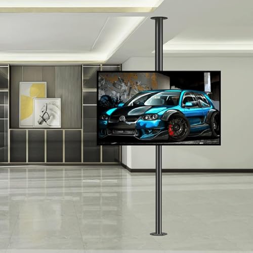 Bodenstehender TV Halterung - LCD-TV-Bodenständer Mit 360 Grad Drehbarem Rahmen, Drehbarer Trennwandrahmen, Verstellbarer, Neigbarer, Drehbarer TV-Ständer, Geeignet Für 32-75-Zoll-Fernseher(170-205cm) Bodenstehender TV Halterung - LCD-TV-Bodenständer Mit 360 Grad Drehbarem Rahmen, Drehbarer Trennwandrahmen, Verstellbarer, Neigbarer, Drehbarer TV-Ständer, Geeignet Für 32-75-Zoll-Fernseher(170-205cm) von EDXTNKQC