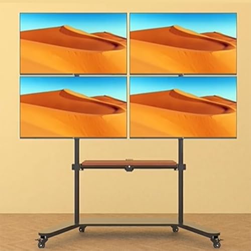 Bodenstehender TV Halterung - Support Mobile Réglable Pour Quatre Écrans, Support Universel Pour Écran De Salle De Conférence, Chariot Rotatif À 360° Pour Écrans De 17 À 32 Pouces Bodenstehender TV Halterung - Support Mobile Réglable Pour Quatre Écrans, Support Universel Pour Écran De Salle De Conférence, Chariot Rotatif À 360° Pour Écrans De 17 À 32 Pouces von EDXTNKQC
