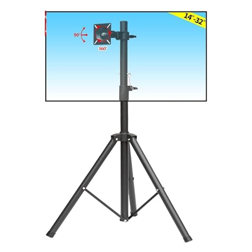 Bodenstehender TV Halterung - Verstellbare Monitorhalterung, Tragbares Stativ, 360 Grad Schwenk- Und Neigbarer Ständer Für 14-32 Zoll Monitore, Faltbarer Ständer, Trägt 15 Kg/33 Lbs Bodenstehender TV Halterung - Verstellbare Monitorhalterung, Tragbares Stativ, 360 Grad Schwenk- Und Neigbarer Ständer Für 14-32 Zoll Monitore, Faltbarer Ständer, Trägt 15 Kg/33 Lbs von EDXTNKQC