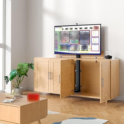Elektrisch TV Halterung - Bodenlift Für 26-75 Zoll Bildschirme, Deckenhalterung Mit Fernbedienung Und Memory-Einstellungen, Stufenlos Höhenverstellbar, Kann In Einem Schrank Versteckt Werden Elektrisch TV Halterung - Bodenlift Für 26-75 Zoll Bildschirme, Deckenhalterung Mit Fernbedienung Und Memory-Einstellungen, Stufenlos Höhenverstellbar, Kann In Einem Schrank Versteckt Werden von EDXTNKQC
