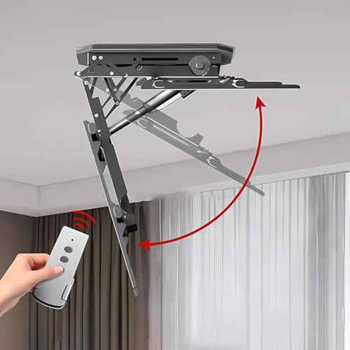 Elektrisch TV Halterung - Elektrische Deckenhalterung Mit Fernbedienung Und Schaltersteuerung, Decken- Und Wandhalterung, Geeignet Für 32-70 Und 50-90 Zoll Flachbildfernseher Und Monitore(50-90 Inch) von EDXTNKQC