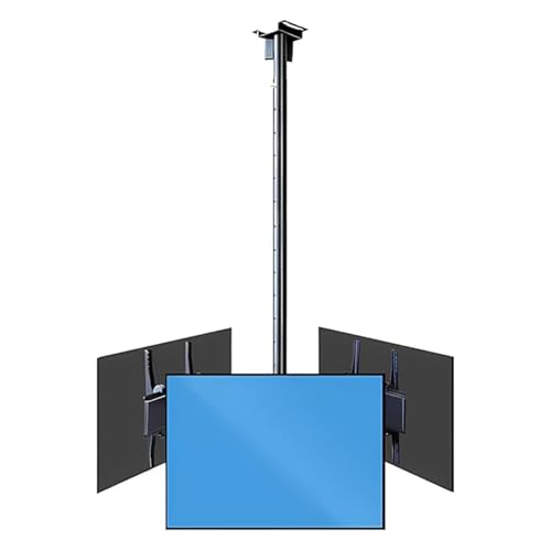 TV Halterung - Dreiseitige Decken-TV-Halterung Mit Einstellbarer Höhe, Teleskop-Neige- Und Schwenk-Mehrfachbildschirm-TV-Hängehalterung Für 32-55-Zoll-Monitore TV Halterung - Dreiseitige Decken-TV-Halterung Mit Einstellbarer Höhe, Teleskop-Neige- Und Schwenk-Mehrfachbildschirm-TV-Hängehalterung Für 32-55-Zoll-Monitore von EDXTNKQC