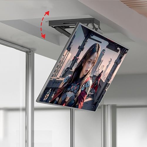 TV Halterung - Elektrischer TV-Ständer, Versteckter Drop-Down-TV-Lift, Deckenhalterung, Automatisch Einstellbarer Flip-Winkel, 0-85 ° Flip-Down, Geeignet Für 32-70-Zoll-Fernseher TV Halterung - Elektrischer TV-Ständer, Versteckter Drop-Down-TV-Lift, Deckenhalterung, Automatisch Einstellbarer Flip-Winkel, 0-85 ° Flip-Down, Geeignet Für 32-70-Zoll-Fernseher von EDXTNKQC
