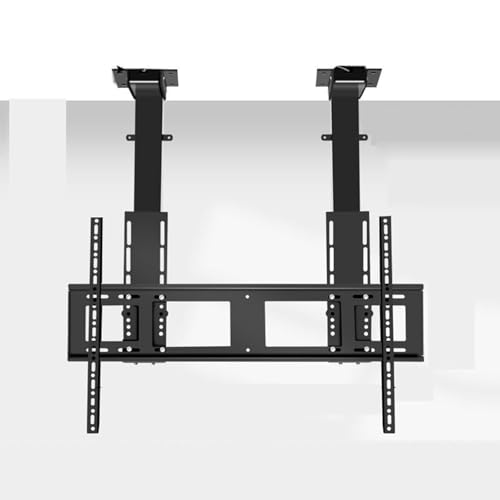 TV Halterung - Elektrischer TV-Ständer Mit Zwei Stangen Und Fernbedienung Zur Deckenmontage, Pull-Down-Lift Mit Automatischer Hubfunktion, Geeignet Für 55-120-Zoll-Fernseher, Tragkraft Bis 130 Kg TV Halterung - Elektrischer TV-Ständer Mit Zwei Stangen Und Fernbedienung Zur Deckenmontage, Pull-Down-Lift Mit Automatischer Hubfunktion, Geeignet Für 55-120-Zoll-Fernseher, Tragkraft Bis 130 Kg von EDXTNKQC