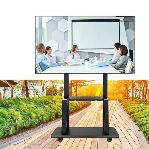 TV Halterung - Höhenverstellbarer Bodenständer, Konferenzraum-Podium, Universeller Mobiler Ständer Für 32-75-Zoll-Fernseher, Robuster Universeller TV-Ständer Mit Rollen, Stahlrahmen TV Halterung - Höhenverstellbarer Bodenständer, Konferenzraum-Podium, Universeller Mobiler Ständer Für 32-75-Zoll-Fernseher, Robuster Universeller TV-Ständer Mit Rollen, Stahlrahmen von EDXTNKQC