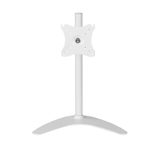 TV Halterung - Höhenverstellbarer Tisch-TV-Ständer, Neig- Und Schwenkbare Desktop-Monitorhalterung Mit Metallbasis, Passend Für 14-32 Zoll LCD-LED-Bildschirme, Trägt 14,3 Lbs/6,5 Kg(White) von EDXTNKQC