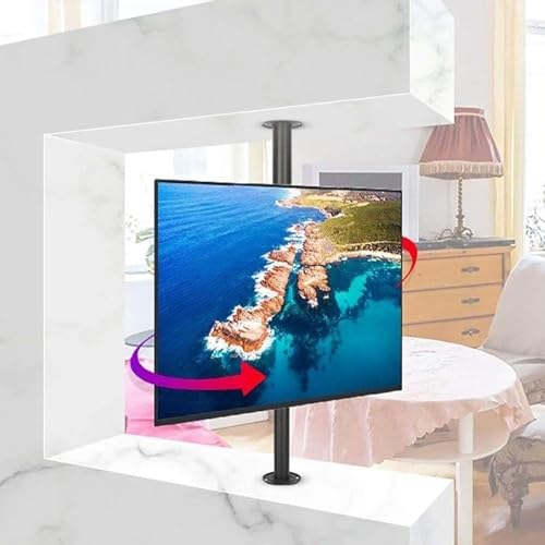 TV Halterung - LCD-TV-Bodenständer, 360 Grad Drehbarer Rahmen-Bodenständer, Trennwand-Drehrahmen, Drehbarer TV-Schrank, Drehbare Basis, 32-55 Zoll LED-Bildschirmanzeige(66-82CM) von EDXTNKQC