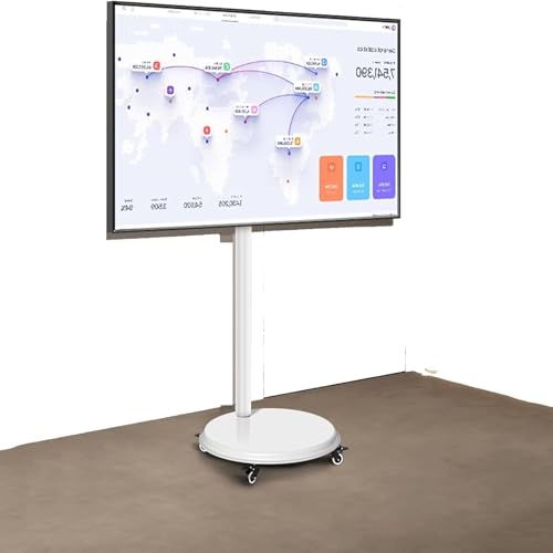 TV Halterung - LCD-TV-Bodenständer Mit 360-Grad-Drehrahmen, Mobiler TV-Wagen Mit Rädern Für 24-55-Zoll-Bildschirme, Höhenverstellbarer Rollender TV-Ständer Mit Kabelmanagement TV Halterung - LCD-TV-Bodenständer Mit 360-Grad-Drehrahmen, Mobiler TV-Wagen Mit Rädern Für 24-55-Zoll-Bildschirme, Höhenverstellbarer Rollender TV-Ständer Mit Kabelmanagement von EDXTNKQC