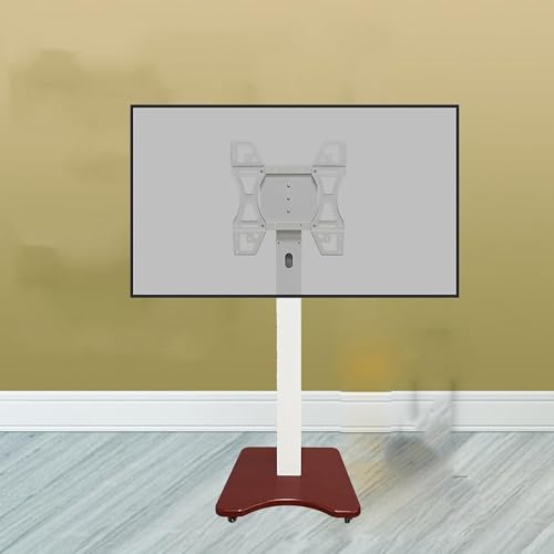 TV Halterung - Mobiler TV-Ständer Mit Rädern, Stand-Monitorständer Mit Holzsockel Für 27 Bis 50 Zoll LED-Flachbildfernseher, 0-90° Horizontale Und Vertikale Bildschirmdrehung TV Halterung - Mobiler TV-Ständer Mit Rädern, Stand-Monitorständer Mit Holzsockel Für 27 Bis 50 Zoll LED-Flachbildfernseher, 0-90° Horizontale Und Vertikale Bildschirmdrehung von EDXTNKQC