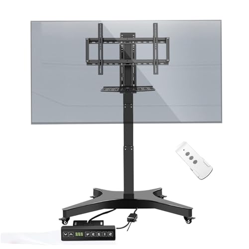 TV Halterung - Mobiler TV-Wagen Mit Rädern, Motorisierter Monitorlift, Höhenverstellbarer Mobiler Bildschirmwagen, 4-stufige Höhenspeicherfunktion, Passend Für 32-75-Zoll-Bildschirme TV Halterung - Mobiler TV-Wagen Mit Rädern, Motorisierter Monitorlift, Höhenverstellbarer Mobiler Bildschirmwagen, 4-stufige Höhenspeicherfunktion, Passend Für 32-75-Zoll-Bildschirme von EDXTNKQC