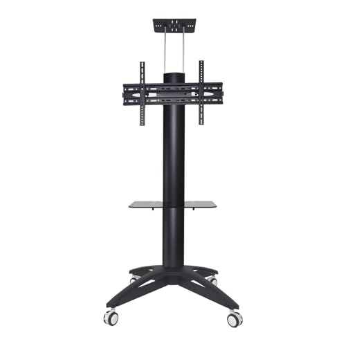 TV Halterung - Mobiler TV-Wagen Mit Rädern, Tragbarer Bodenständer Für 32 Bis 70 Zoll LCD/LED-Fernseher, Rollender Monitorwagen Mit Ablage Für Heimdisplay, Höhenverstellbar TV Halterung - Mobiler TV-Wagen Mit Rädern, Tragbarer Bodenständer Für 32 Bis 70 Zoll LCD/LED-Fernseher, Rollender Monitorwagen Mit Ablage Für Heimdisplay, Höhenverstellbar von EDXTNKQC