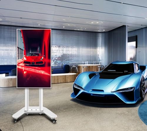 TV Halterung - Mobiler Wagen Für 32-60-Zoll-Fernseher, Höhenverstellbarer Monitorständer, Mobiler Standwagen Mit Rädern, 0-90° Horizontale Und Vertikale Bildschirmdrehung TV Halterung - Mobiler Wagen Für 32-60-Zoll-Fernseher, Höhenverstellbarer Monitorständer, Mobiler Standwagen Mit Rädern, 0-90° Horizontale Und Vertikale Bildschirmdrehung von EDXTNKQC