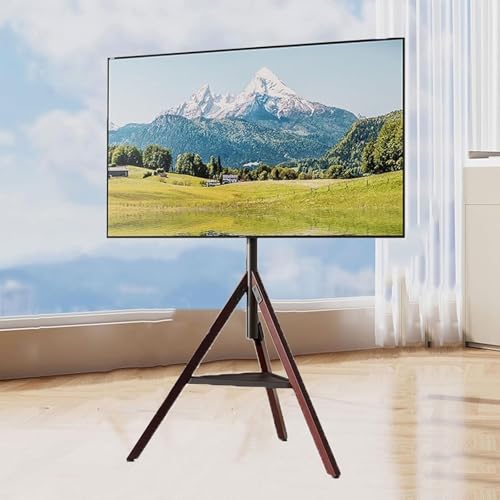 TV Halterung - TV-Stativ Für 32-75 Zoll Flat/Curved TV-Bildschirme, Standstativ Mit Ablage, Höhenverstellbar Und Schwenkbar, Belastbar Bis 50 Kg, Fügt Sich Optimal In Die Umgebung EIN TV Halterung - TV-Stativ Für 32-75 Zoll Flat/Curved TV-Bildschirme, Standstativ Mit Ablage, Höhenverstellbar Und Schwenkbar, Belastbar Bis 50 Kg, Fügt Sich Optimal In Die Umgebung EIN von EDXTNKQC