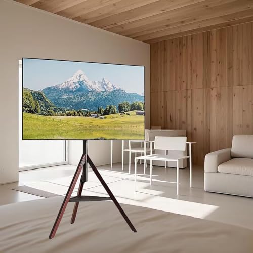 TV Halterung - TV-Stativ Für 32-75 Zoll Flat/Curved TV-Bildschirme, Standstativ Mit Ablage, Höhenverstellbar Und Schwenkbar, Belastbar Bis 50 Kg, Fügt Sich Optimal In Die Umgebung EIN TV Halterung - TV-Stativ Für 32-75 Zoll Flat/Curved TV-Bildschirme, Standstativ Mit Ablage, Höhenverstellbar Und Schwenkbar, Belastbar Bis 50 Kg, Fügt Sich Optimal In Die Umgebung EIN von EDXTNKQC