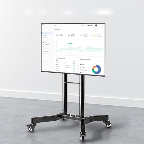 TV Halterung - Tragbarer TV-Standfuß, Mobiler Monitorständer Auf Rollen, Höhenverstellbare TV-Unterstützung Für Fernseher Mit 32-65-Zoll-Bildschirmen, Max. VESA 400 X 400 Mm TV Halterung - Tragbarer TV-Standfuß, Mobiler Monitorständer Auf Rollen, Höhenverstellbare TV-Unterstützung Für Fernseher Mit 32-65-Zoll-Bildschirmen, Max. VESA 400 X 400 Mm von EDXTNKQC