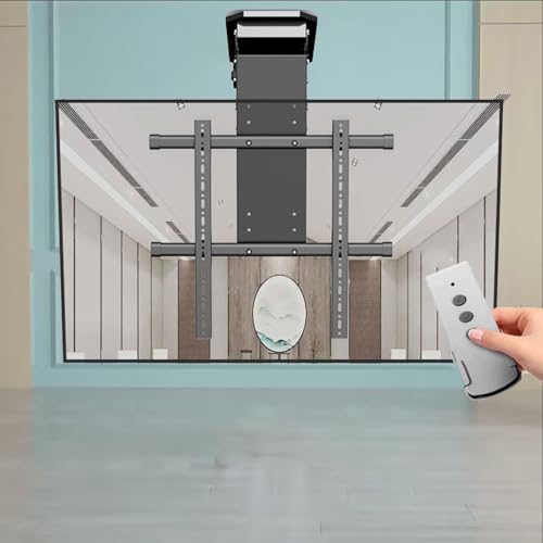TV Halterung - Versteckter Drop-Down-TV-Lift Mit Auto-Lift-Funktion, Verstellbare Decken-TV-Halterung Für 50-90-Zoll-Fernseher, Motorisierter Monitorständer Mit Fernbedienung TV Halterung - Versteckter Drop-Down-TV-Lift Mit Auto-Lift-Funktion, Verstellbare Decken-TV-Halterung Für 50-90-Zoll-Fernseher, Motorisierter Monitorständer Mit Fernbedienung von EDXTNKQC