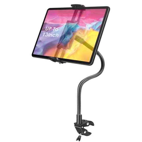 EEEKit Schwanenhals-Halterung für Fahrräder, Tablet-Halterung, Fahrrad-Lenkerhalterung für stationäres Fahrrad, Laufband, Mikrofonständer, für 4,7-13 Zoll Geräte EEEKit Schwanenhals-Halterung für Fahrräder, Tablet-Halterung, Fahrrad-Lenkerhalterung für stationäres Fahrrad, Laufband, Mikrofonständer, für 4,7-13 Zoll Geräte von EEEKit
