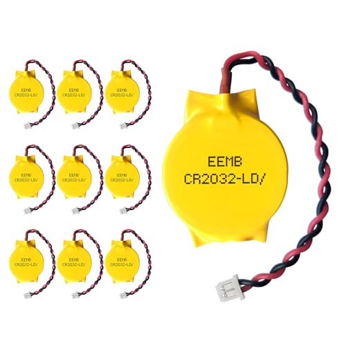 10X CMOS Batterie EEMB 3V CR2032 Battery mit Drahtleitungen und MOLEX Drahtanschluss für Computer oder Laptop Motherboard Batterie Nicht-Wiederaufladbar 10X CMOS Batterie EEMB 3V CR2032 Battery mit Drahtleitungen und MOLEX Drahtanschluss für Computer oder Laptop Motherboard Batterie Nicht-Wiederaufladbar von EEMB