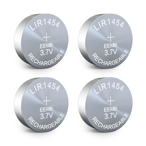 EEMB 4PACK LIR1454 wiederaufladbare Batterie 3.7V Lithium-Ionen Knopf Batterien Münzzelle Batterie für Kopfhörer Wearable Gerät Uhr von EEMB