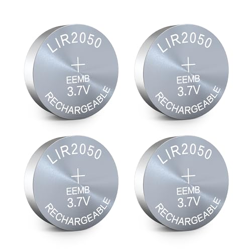 EEMB 4PACK LIR2050 wiederaufladbare Batterie 3.7V Lithium-Ionen Knopf Batterien Münzzelle Batterie für Kopfhörer Wearable Gerät Uhr von EEMB
