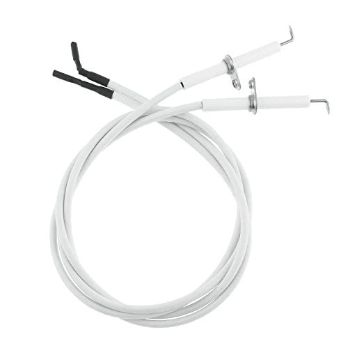 2 Stück Keramik-Zündelektrode mit 700 mm Zündkerzenkabel for Gasgrill, Gasbrenner, Feuerstelle, Kamin, Ersatzteile 2 Stück Keramik-Zündelektrode mit 700 mm Zündkerzenkabel for Gasgrill, Gasbrenner, Feuerstelle, Kamin, Ersatzteile von EEQANAO