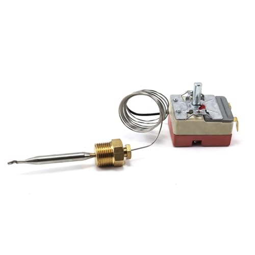 EEQANAO Thermostat-Steuerteile for elektrische Fritteusen, 250 V, mit 3/8 Zoll Messingmutter, Temperaturbereich 50~200 Grad Celsius EEQANAO Thermostat-Steuerteile for elektrische Fritteusen, 250 V, mit 3/8 Zoll Messingmutter, Temperaturbereich 50~200 Grad Celsius von EEQANAO