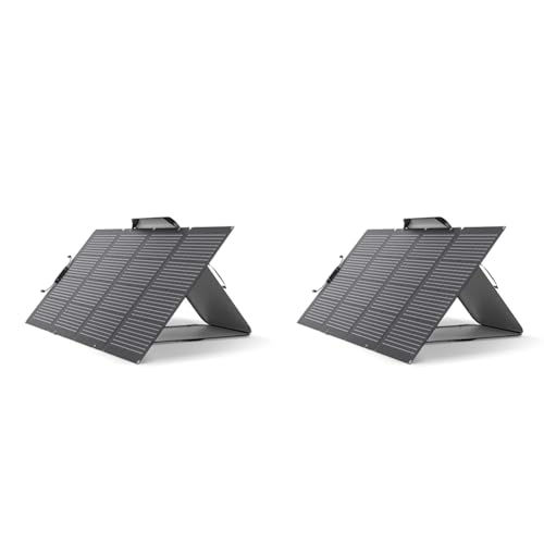 EF ECOFLOW 220W Solar Panel, Solarpanels Faltbar Solarmodul für Delta Pro/Delta Max/Delta/Delta Mini Tragbare Powerstation, Photovoltaik Modul Solaranlage für Outdoor Garten Balkon Wohnwagen Camping von EF ECOFLOW