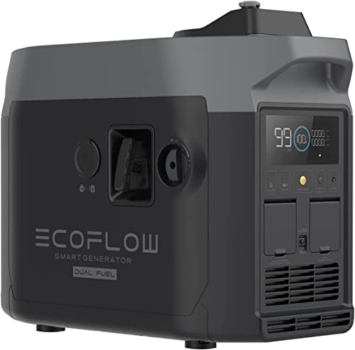 EF ECOFLOW Dual Smart Generator, Strom Generator, Tragbarer Benzin und Propangas Generator,4l, 1800W AC Output,42–58.8V DC,Stromaggregat für Delta Pro & Delta Max,LCD Anzeige App Kontrolle EF ECOFLOW Dual Smart Generator, Strom Generator, Tragbarer Benzin und Propangas Generator,4l, 1800W AC Output,42–58.8V DC,Stromaggregat für Delta Pro & Delta Max,LCD Anzeige App Kontrolle von EF ECOFLOW