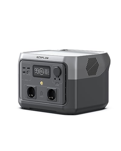 EF ECOFLOW Tragbare Powerstation RIVER 2 MAX, 512 Wh Solargenerator mit LiFeP04, Schnellladung in 1 Stunde, bis zu 1000 W Leistung, Balkonkraft für Notstrom/Camping/Wohnmobile EF ECOFLOW Tragbare Powerstation RIVER 2 MAX, 512 Wh Solargenerator mit LiFeP04, Schnellladung in 1 Stunde, bis zu 1000 W Leistung, Balkonkraft für Notstrom/Camping/Wohnmobile von EF ECOFLOW