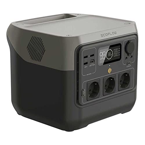 EF ECOFLOW Tragbare Powerstation RIVER 2 Pro, 768 Wh Solargenerator mit LiFeP04, Schnellladung in 70 Minuten, 3x 800 W AC-Steckdosen, Balkonkraft für Notstrom/Camping/Wohnmobile/zu Hause EF ECOFLOW Tragbare Powerstation RIVER 2 Pro, 768 Wh Solargenerator mit LiFeP04, Schnellladung in 70 Minuten, 3x 800 W AC-Steckdosen, Balkonkraft für Notstrom/Camping/Wohnmobile/zu Hause von EF ECOFLOW