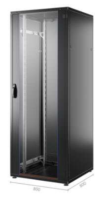 19" Netzwerkschrank PRO 42HE, 800x800 -- mm, RAL9005 von EFB ELEKTRONIK