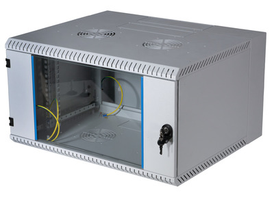 19" Wandgehäuse 6HE, schwenkend -- 2-teilig, RAL7035, Tiefe 500 mm 19" Wandgehäuse 6HE, schwenkend -- 2-teilig, RAL7035, Tiefe 500 mm von EFB ELEKTRONIK