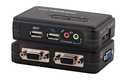 2-Port KVM Switch USB-Audio incl. -- Kabelset 2-Port KVM Switch USB-Audio incl. -- Kabelset von EFB ELEKTRONIK