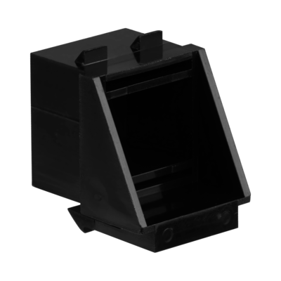 Blindeinsatz RJ45 schwarz RAL9011, für -- Keystoneausbrüche, VPE 100 von EFB ELEKTRONIK