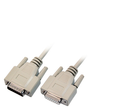 Datenkabel seriell 1:1, 2x DSub 15 -- St.-Bu., 10,0m, beige Datenkabel seriell 1:1, 2x DSub 15 -- St.-Bu., 10,0m, beige von EFB ELEKTRONIK