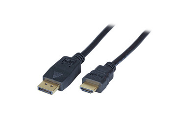 DisplayPort/-HDMI Kabel -- St.-St., 1,0m schwarz DisplayPort/-HDMI Kabel -- St.-St., 1,0m schwarz von EFB ELEKTRONIK