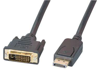 DisplayPort/DVI 24+1 Kabel, St-St -- 2m, schwarz DisplayPort/DVI 24+1 Kabel, St-St -- 2m, schwarz von EFB ELEKTRONIK