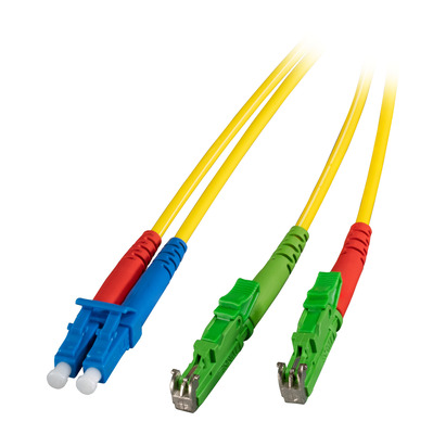 Duplex Patchkabel E2000©/APC-LC OS2 G657A1 -- 2m 3mm gelb von EFB ELEKTRONIK