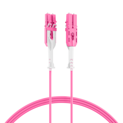 Duplex Patchkabel Push/Pull LC-LC OM4 -- 10m LSZH 3mm erikaviolett von EFB ELEKTRONIK