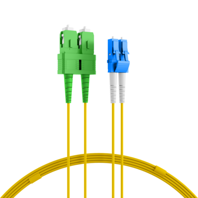 Duplex Patchkabel LC-SC/APC OS2 G652D -- 5m LSZH 2mm gelb von EFB ELEKTRONIK