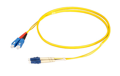 Duplex Patchkabel Flat-Twin LC-SC OS2 G652D -- 35m LSZH 3x5mm gelb von EFB ELEKTRONIK