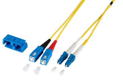 Duplex Patchkabel LC-SC OS2 G657A2 -- 7,5m LSZH 2mm gelb von EFB ELEKTRONIK