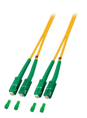 Duplex Patchkabel SC/APC-SC/APC OS2 G652D -- 2m LSZH 3mm gelb von EFB ELEKTRONIK