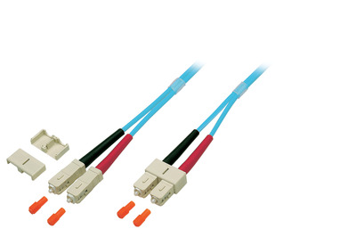Duplex Patchkabel SC-SC OM3 -- 20m LSZH 3mm aqua Duplex Patchkabel SC-SC OM3 -- 20m LSZH 3mm aqua von EFB ELEKTRONIK