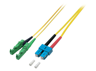 Duplex Patchkabel E2000©/APC-SC OS2 G657A1 -- 7,5m 3mm gelb von EFB ELEKTRONIK