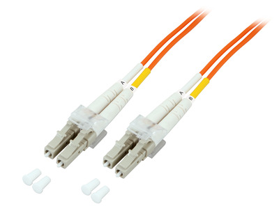 Duplex Patchkabel LC-LC OM1 -- 1m LSZH 2mm orange von EFB ELEKTRONIK