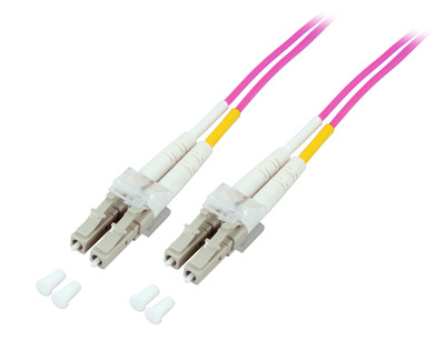 Duplex Patchkabel LC-LC OM4 -- 35m LSZH 2mm erikaviolett von EFB ELEKTRONIK