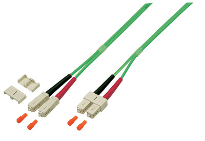 Duplex Patchkabel SC-SC OM5 -- 3m LSZH 3mm limettengrün von EFB ELEKTRONIK